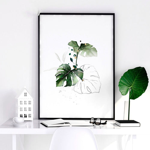 Wall Art for Bedroom | Tropical Botanical Set of 3