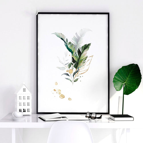Wall Art for Bedroom | Tropical Botanical Set of 3