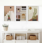 Wall art for living rooms | set of 3 Bohemian art prints