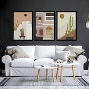 Wall art for living rooms | set of 3 Bohemian art prints