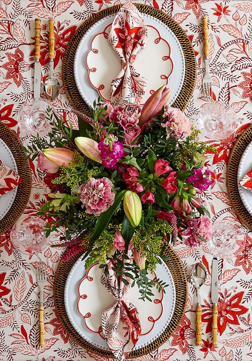 Bossa Nova Table Napkin Red - Set of 4