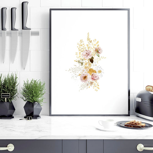 Kitchen Wall Decor Ideas – Set of 3 Botanical Prints