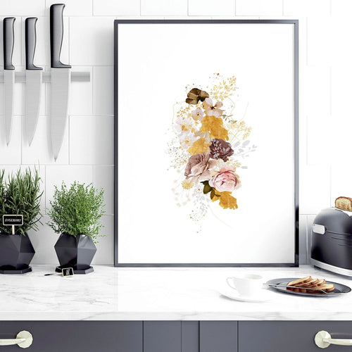 Kitchen Wall Decor Ideas – Set of 3 Botanical Prints