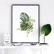 Framed Botanical Prints Set of 3 | Tropical Wall Art