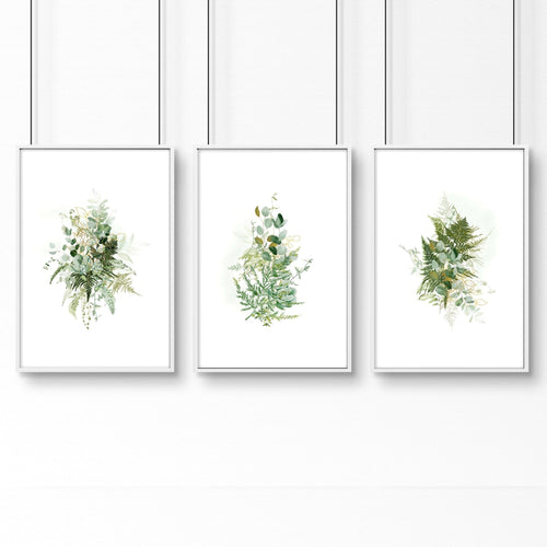 Wall decor home office | Set of 3 framed wall art prints