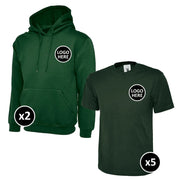 Uneek Hoodie & T-Shirts Bundle Inc Logo - 7 Items