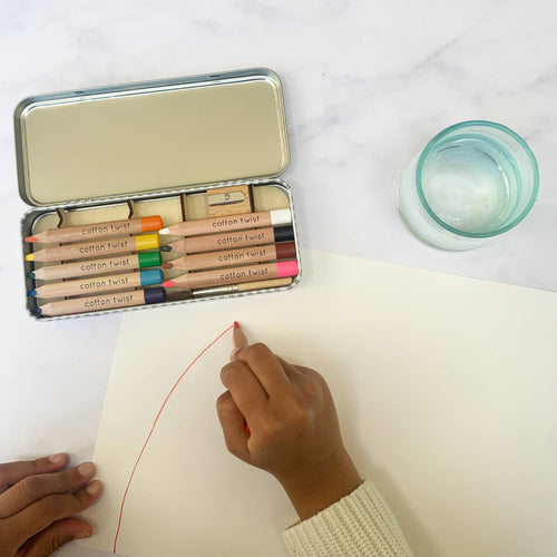 Bright Mix Watercolour Pencils Gift Set in Reusable Tin