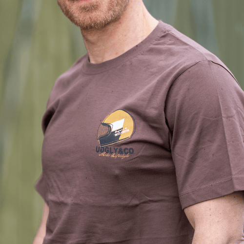 Brown U&C Helmet Tee
