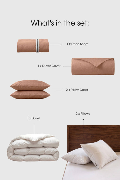 Percale Move-In Bedding Set