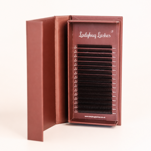 Brown W Lash 16 Row Mixed Tray