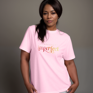 “Perfectly Imperfect” Logo Cotton Tee T-Shirt