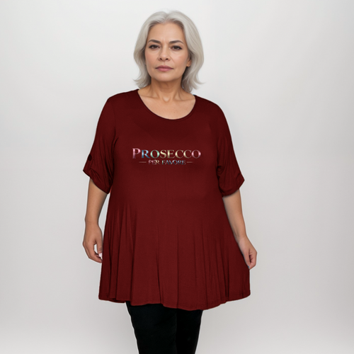 Prosecco Per Favore Button Sleeve Swing Top
