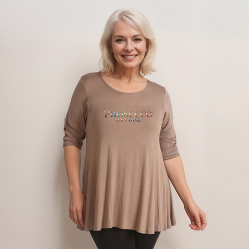 Prosecco Per Favore Button Sleeve Swing Top