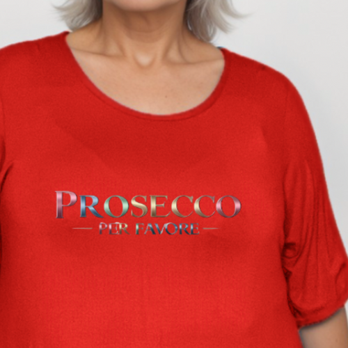 Prosecco Per Favore Button Sleeve Swing Top