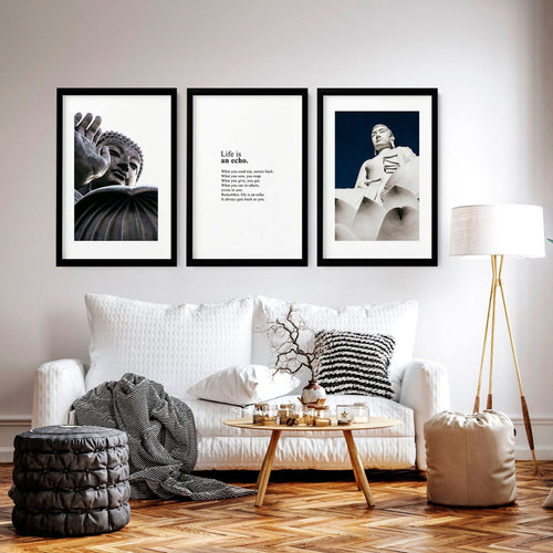 Buddhist wall art  | set of 3 wall art prints