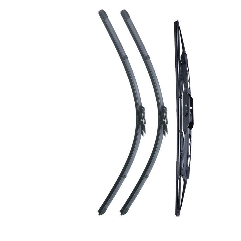 SEAT LEON 1P EARLY Hatchback Sep 2005 to Apr 2009 Wiper Blade Set - Easy Fit Video Tutorial
