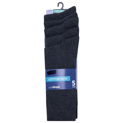 M&S 5 Pairs Cool & Fresh Cotton Rich Socks