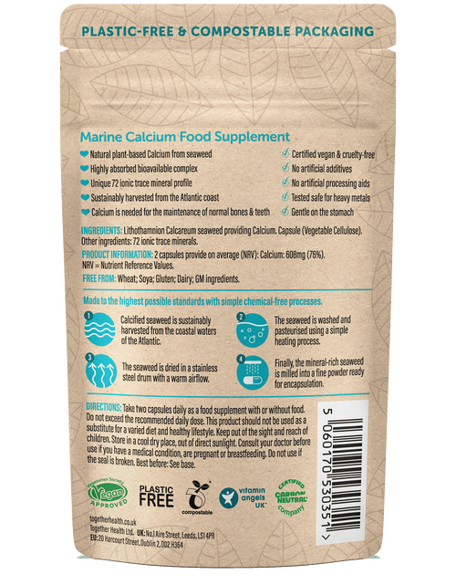 Calcium – Vegan Calcium Supplement – 60 Capsules