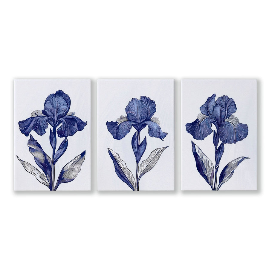 Canvas Pictures For Walls | Set of 3 Botanical Wall art Prints