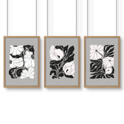 Canvas Prints Wall Decor | Set of 3 Botanical Wall art Prints