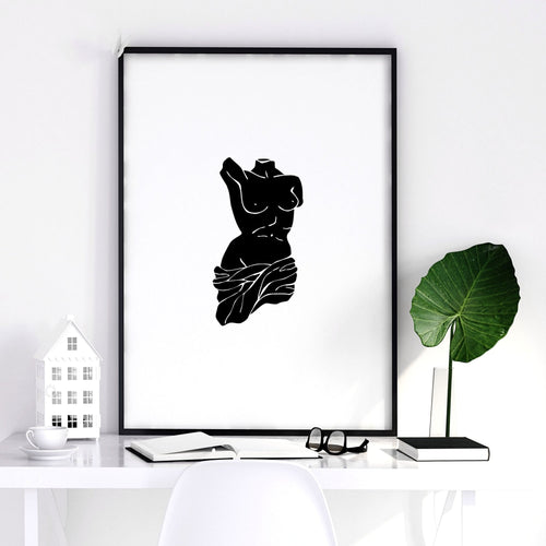 Canvas Wall Hanging | Set of 3 Sculpture Wall art Prints