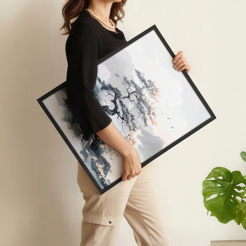 Canvas Wall Prints | Set of 3 Asian Inspired Wall art Prints