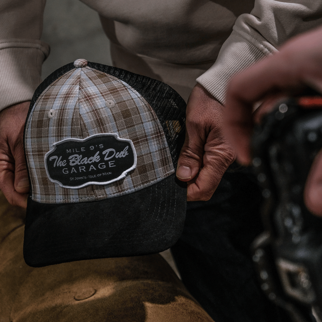 Tartan Garage Trucker Hat
