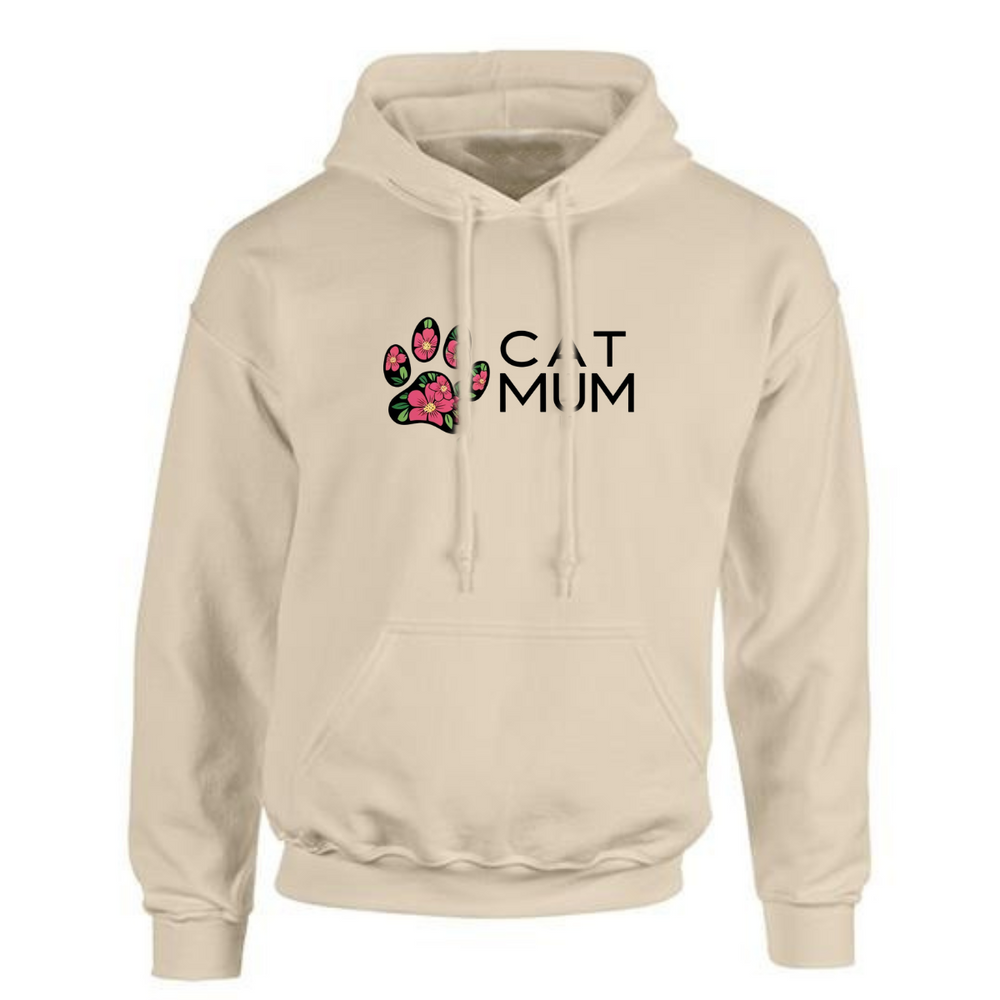 Plus‑Size Cat Mum Hoodie — Luxuriously Soft & Durable
