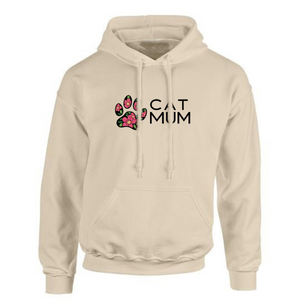 Plus‑Size Cat Mum Hoodie — Luxuriously Soft & Durable