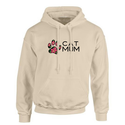 Plus‑Size Cat Mum Hoodie — Luxuriously Soft & Durable
