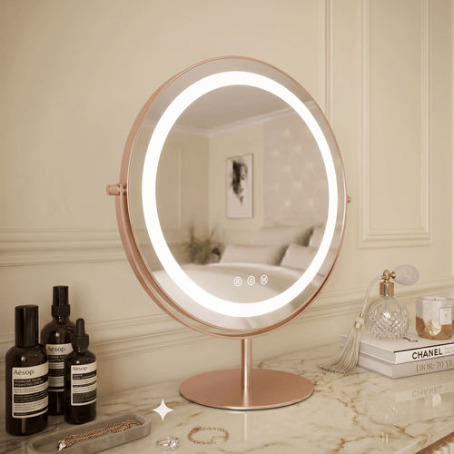 Celeste LED Vanity Mirror Rose Gold