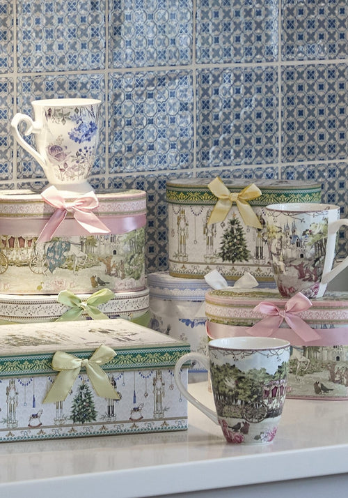 Celeste Storybook Village Mugs x 2 with Gift Box