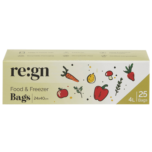 Composable Food Bags for Fridge & Freezer