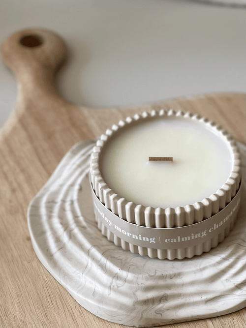 Chamomile Luxury Soy Candle – Relaxing Scandi-Inspired Fragrance