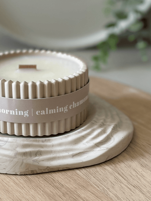 Chamomile Luxury Soy Candle – Relaxing Scandi-Inspired Fragrance