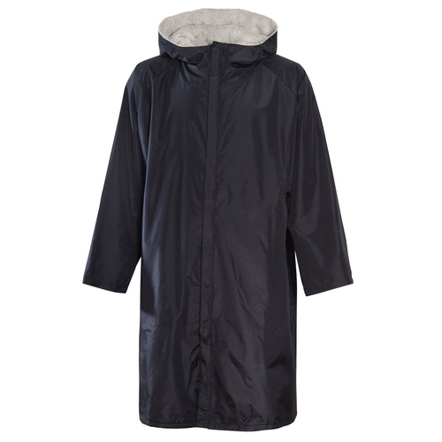 Heatwave Thermalwear Changing Robe Kids Unisex Hooded Coat Black Grey Windproof Warm Brushed Winter Base Layer