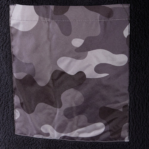 Heatwave Thermalwear Changing Robe Kids Unisex Hooded Coat Camouflage Black Windproof