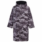Heatwave Thermalwear Changing Robe Kids Unisex Hooded Coat Camouflage Black Windproof