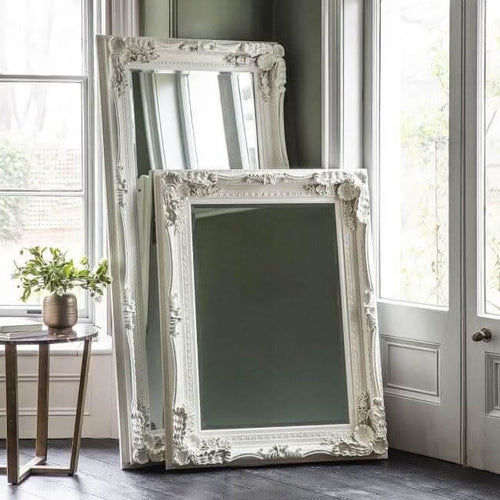 Charles Leaner Mirror in Cream  176cm x 90cm