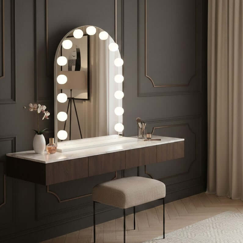 Charlize Arch Hollywood Mirror 80 x 60cm
