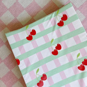 Anti-Roll Wedge Baby Changing Mat - Cherry
