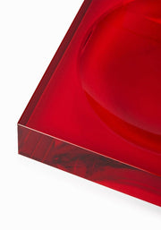 Chelsea Sweet Glass Trinket Tray - Red