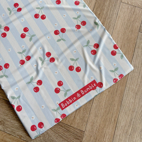 Travel Changing Mat - Cherry Stripe