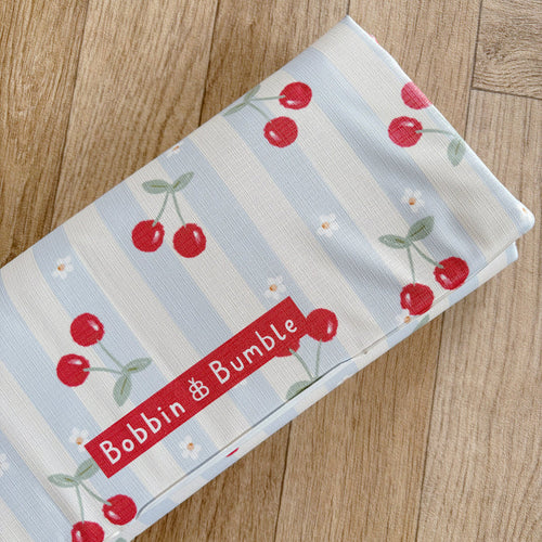 Travel Changing Mat - Cherry Stripe