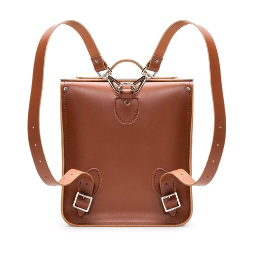Handmade Leather City Backpack - Chestnut