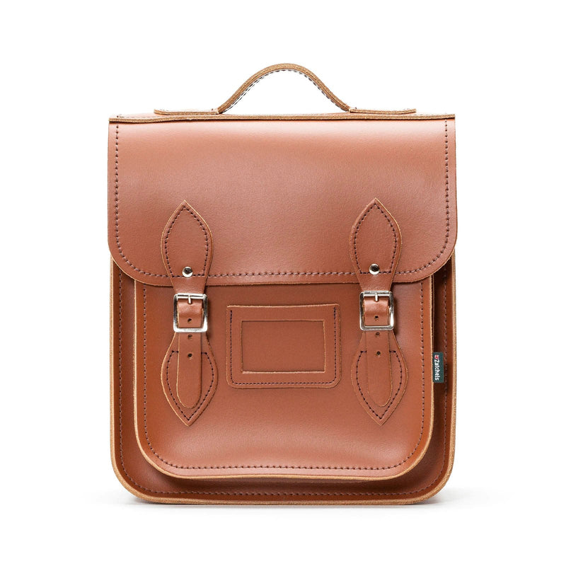 Handmade Leather City Backpack - Chestnut