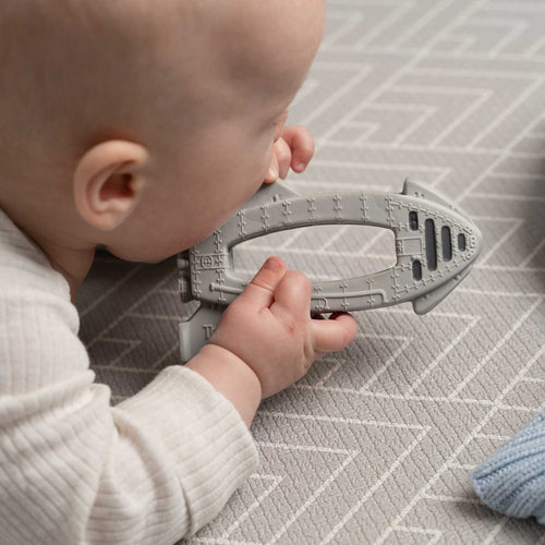 OrBITEr® Rocket - Natural Rubber Space Teether Baby Toy