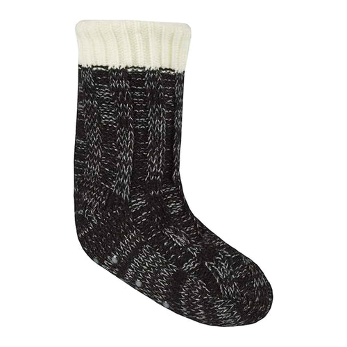 Sock Stack Children's Chunky Knit Non Slip Lounge Gripper Socks For Kids Colourful