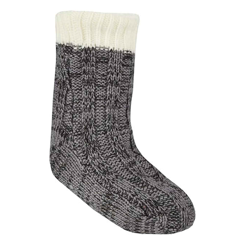 Sock Stack Children's Chunky Knit Non Slip Lounge Gripper Socks For Kids Colourful