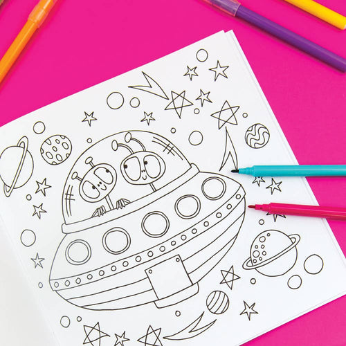 Children’s Adventures in Space Colouring Book for Creative Kids
